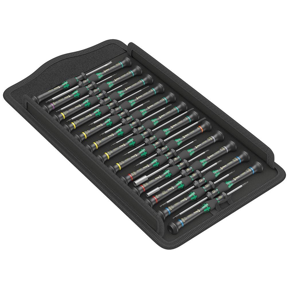 WERA 05134000001 Kraftform Micro Big Pack Screwdriver for Electronic Applications 25 Piece Set - High quality product image showing WERA 05134000001 Kraftform Micro Big Pack Screwdriver for Electronic Applications 25 Piece Set details and features