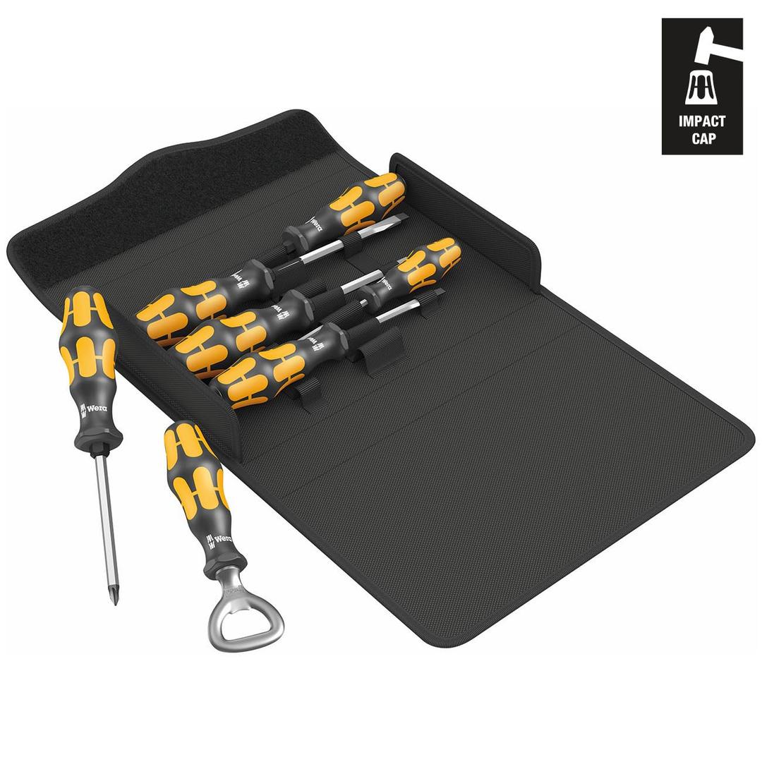 WERA 05137812001 Chiseldriver Screwdriver Set in Textile Box (7-Piece Set) - The Twister Group Tools product