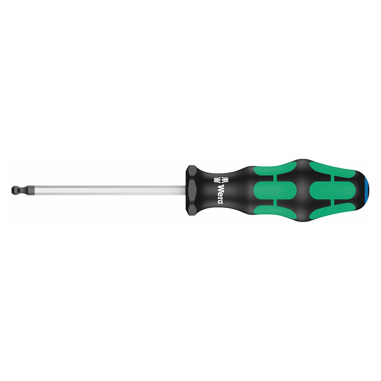 WERA 05138070001 Screwdriver: Hex 2.5mm x 100mm (with Ball End) - High quality product image showing WERA 05138070001 Screwdriver: Hex 2.5mm x 100mm (with Ball End) details and features