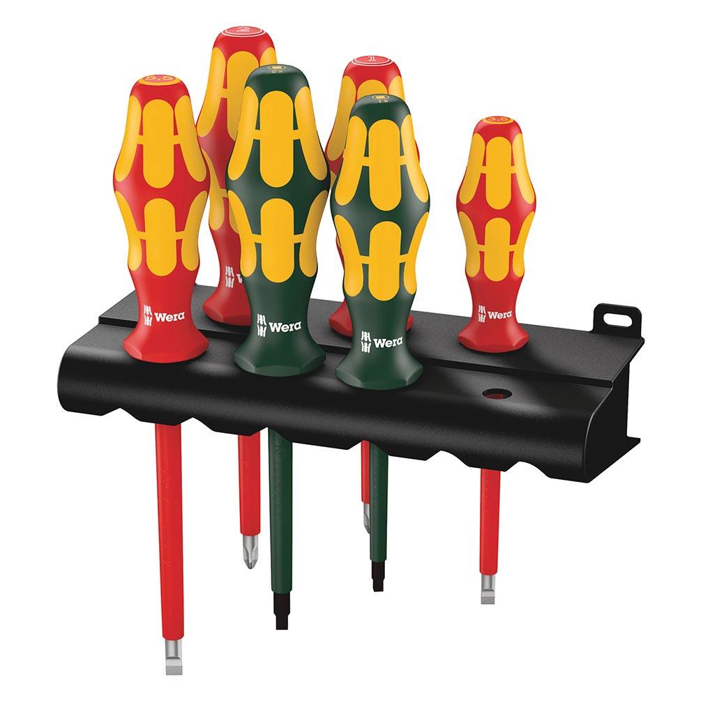 WERA 05347777001 Laser Etched Tip Screwdriver Rack 6 Piece Set - High quality product image showing WERA 05347777001 Laser Etched Tip Screwdriver Rack 6 Piece Set details and features