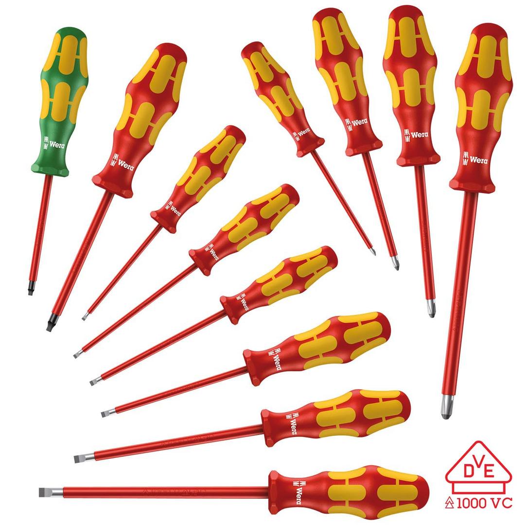 WERA 05347900001 Kraftform Insulated Screwdriver Set (12-Piece Set) - The Twister Group Tools product