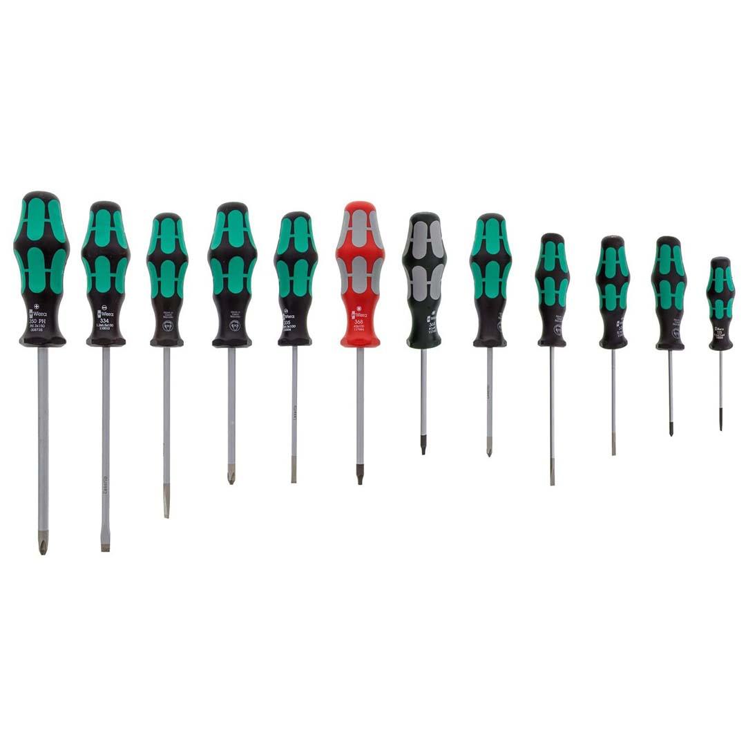 WERA 05347901001 Kraftform Plus Screwdriver Set (12-Piece Set) - The Twister Group Tools product