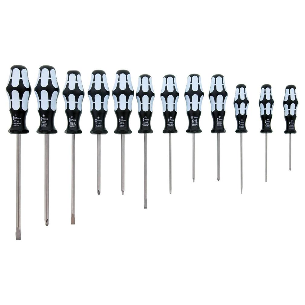 WERA 05347903001 Stainless Steel Screwdrivers 12 Piece Set - High quality product image showing WERA 05347903001 Stainless Steel Screwdrivers 12 Piece Set details and features