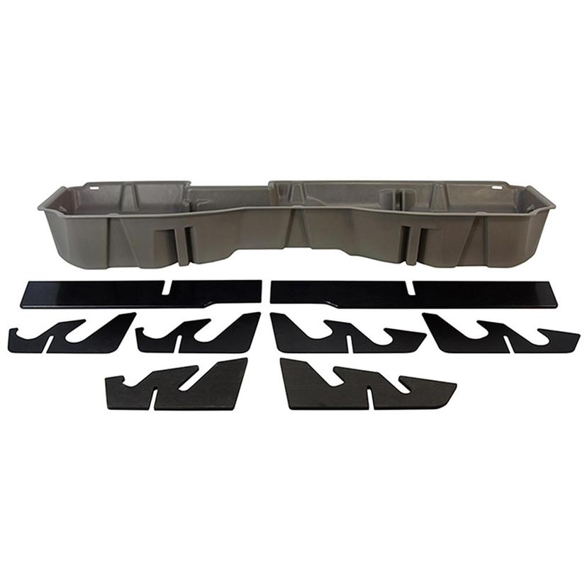 DU-HA 10302 Under Seat Storage 14-17 Chevrolet GMC Silverado Sierra Light Heavy Duty Crew Cab Tan