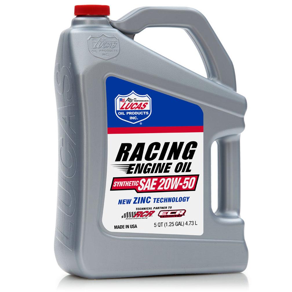 LUCAS OIL 10616 Synthetic SAE 20W 50 Racing Motor Oil 5 Quart - The Twister Group Tools product