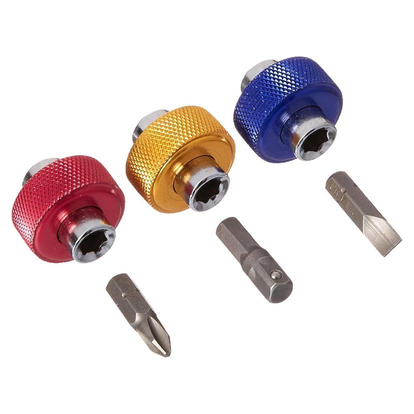 TITAN 11218 1/4 INCH Drive Finger Grip Bit Drivers (6 Piece Set)