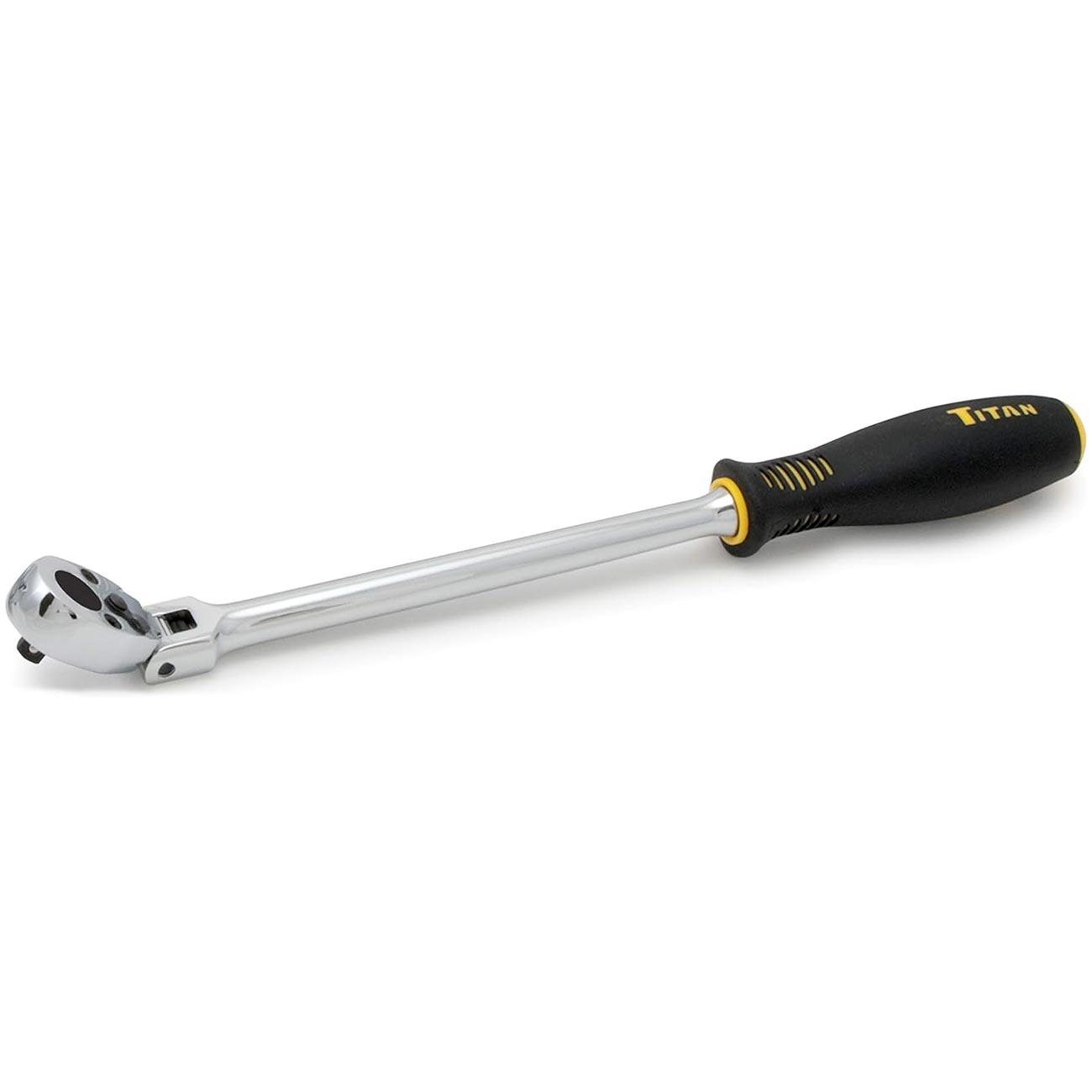 TITAN 11300 1/4 INCH Drive x 12 INCH Extra-Long Flex Head Ratchet - High quality product image showing TITAN 11300 1/4 INCH Drive x 12 INCH Extra-Long Flex Head Ratchet details and features