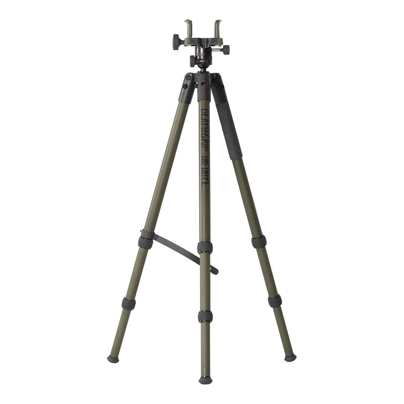 BTI 1159188 BOG DeathGrip Infinite Aluminum Tripod - OD Green - High quality product image showing BTI 1159188 BOG DeathGrip Infinite Aluminum Tripod - OD Green details and features