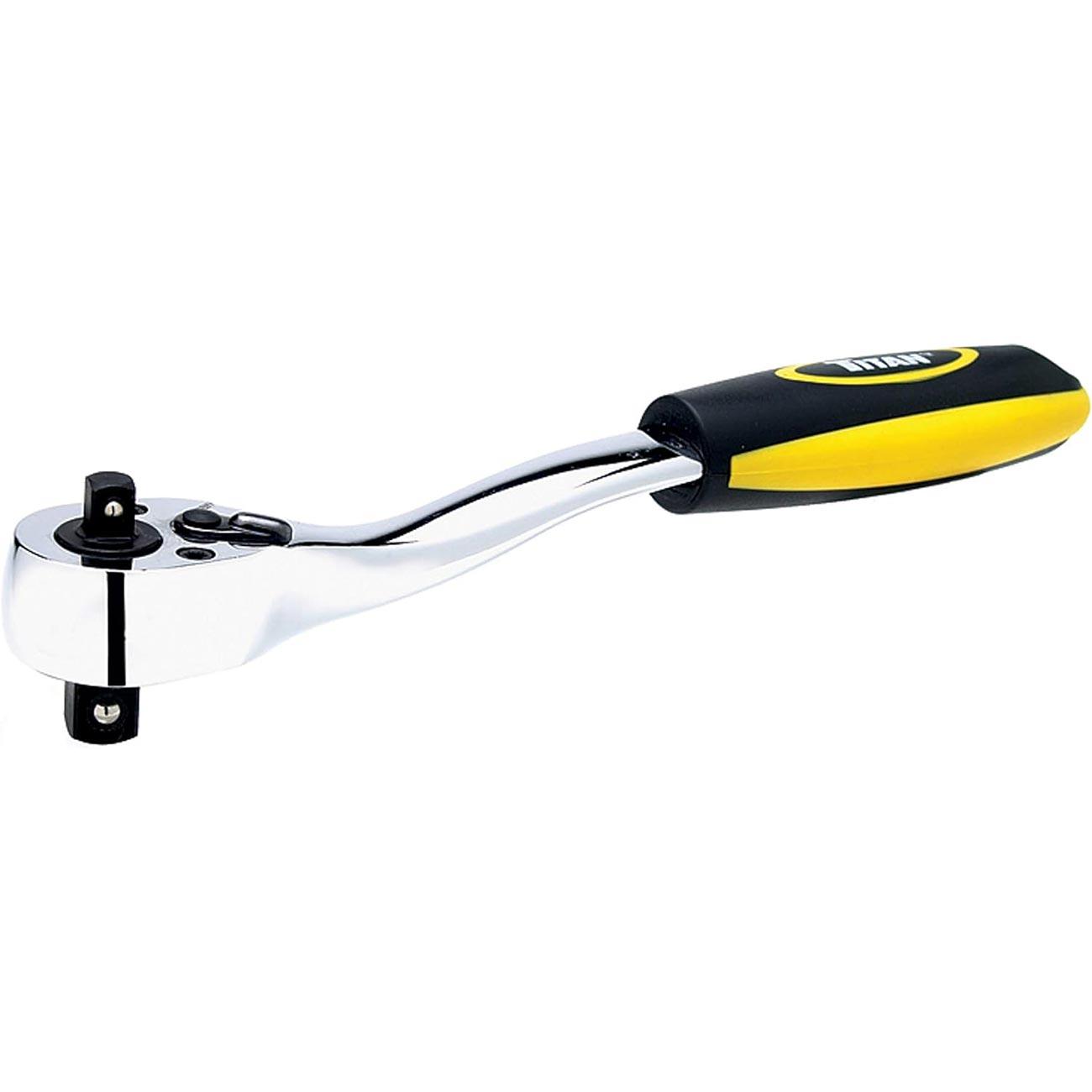 TITAN 12052 Dual Head Offset Ratchet with 1/4 INCH and 3/8 INCH Drives - High quality product image showing TITAN 12052 Dual Head Offset Ratchet with 1/4 INCH and 3/8 INCH Drives details and features