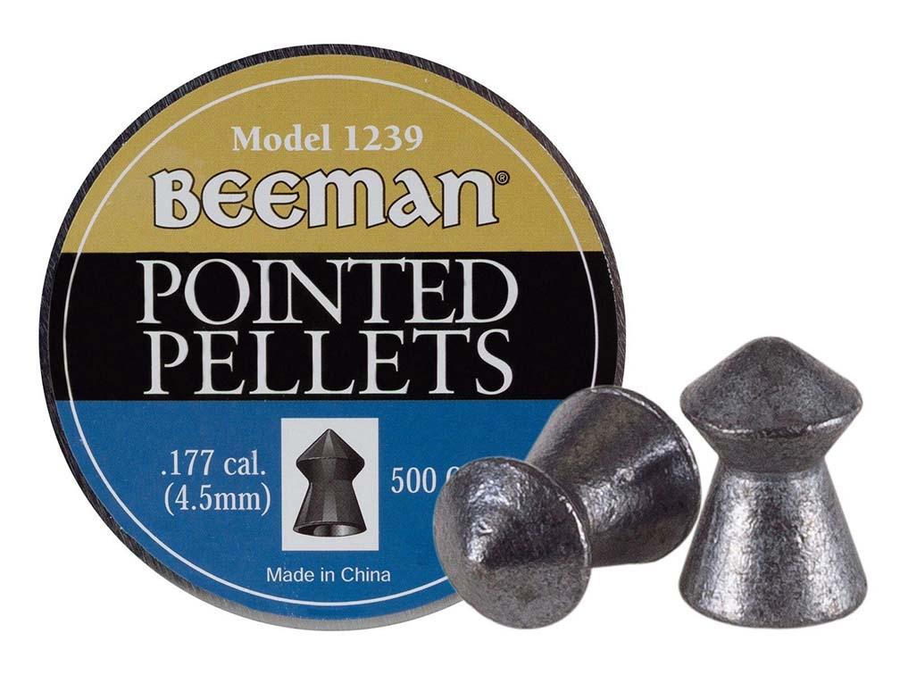 BEEMAN 1239 .177 Cal. Pointed Pellets 500 ct - High quality product image showing BEEMAN 1239 .177 Cal. Pointed Pellets 500 ct details and features