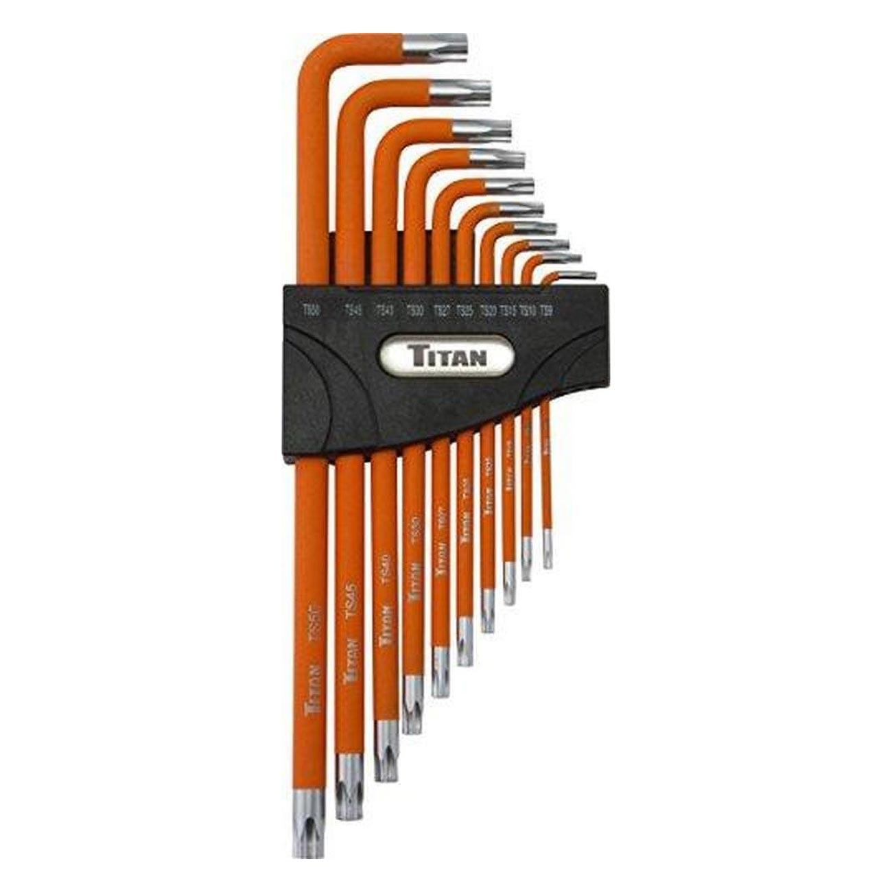 TITAN 12734 Tamper Resistant (Security Pentalope) 5-Lobe Key Set (10 Piece Set) - High quality product image showing TITAN 12734 Tamper Resistant (Security Pentalope) 5-Lobe Key Set (10 Piece Set) details and features