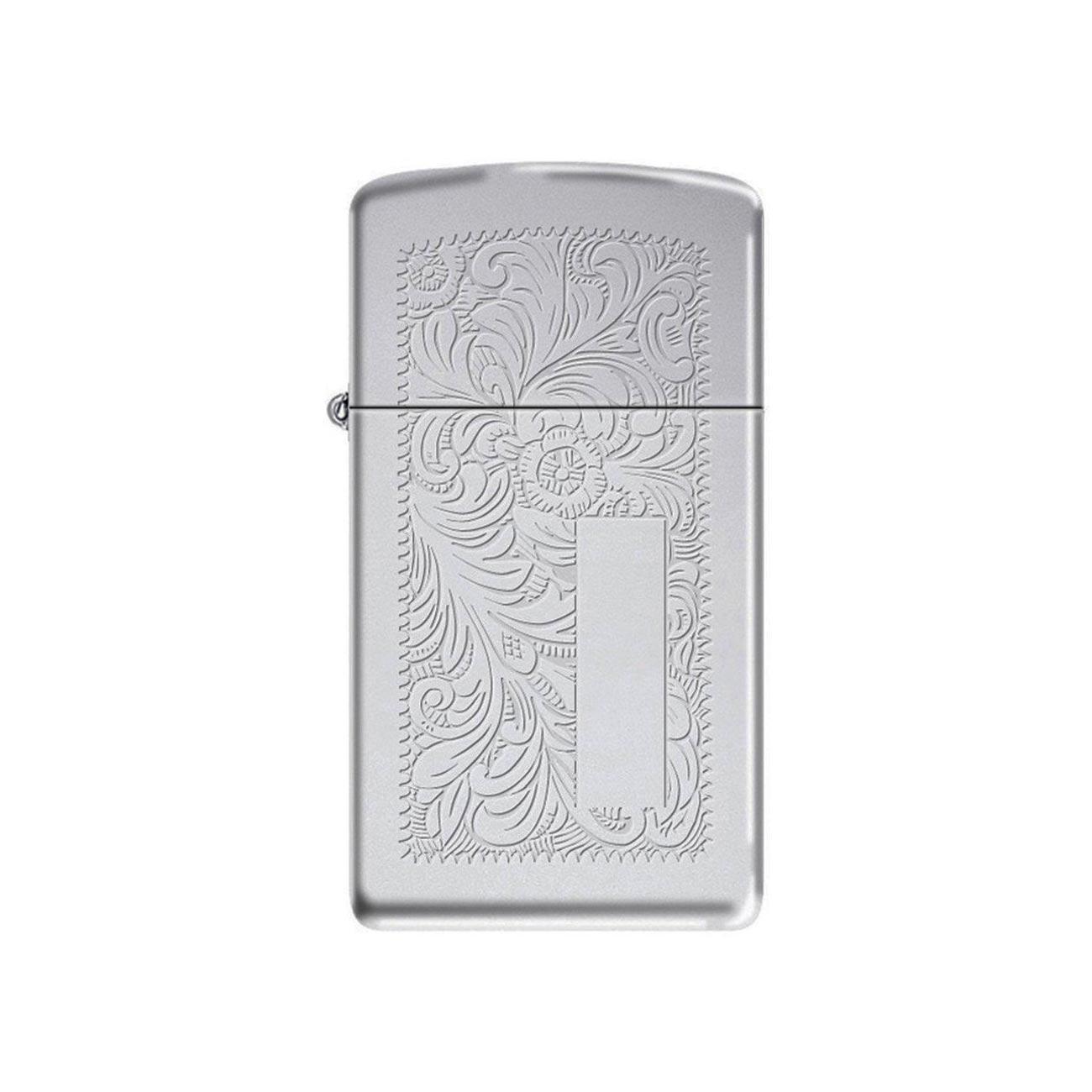 ZIPPO 1652 Windproof Lighter Slim Venetian Venetian Chrome Finish - High quality product image showing ZIPPO 1652 Windproof Lighter Slim Venetian Venetian Chrome Finish details and features