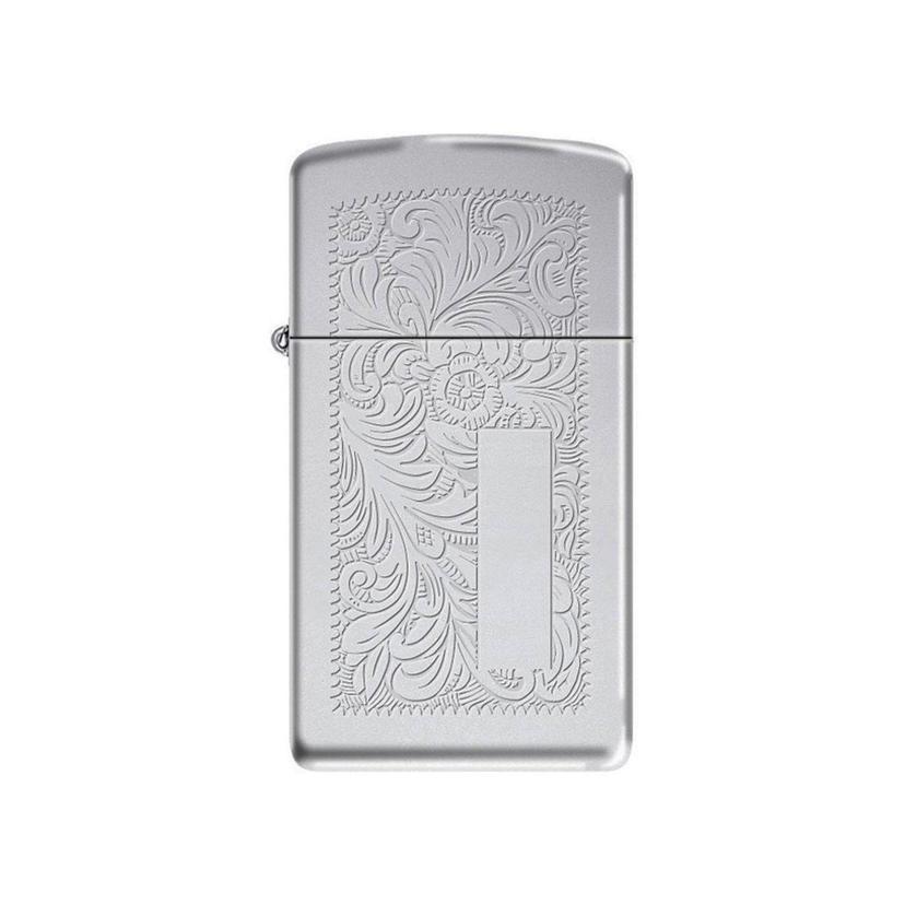ZIPPO 1652 Windproof Lighter Slim Venetian Venetian Chrome Finish