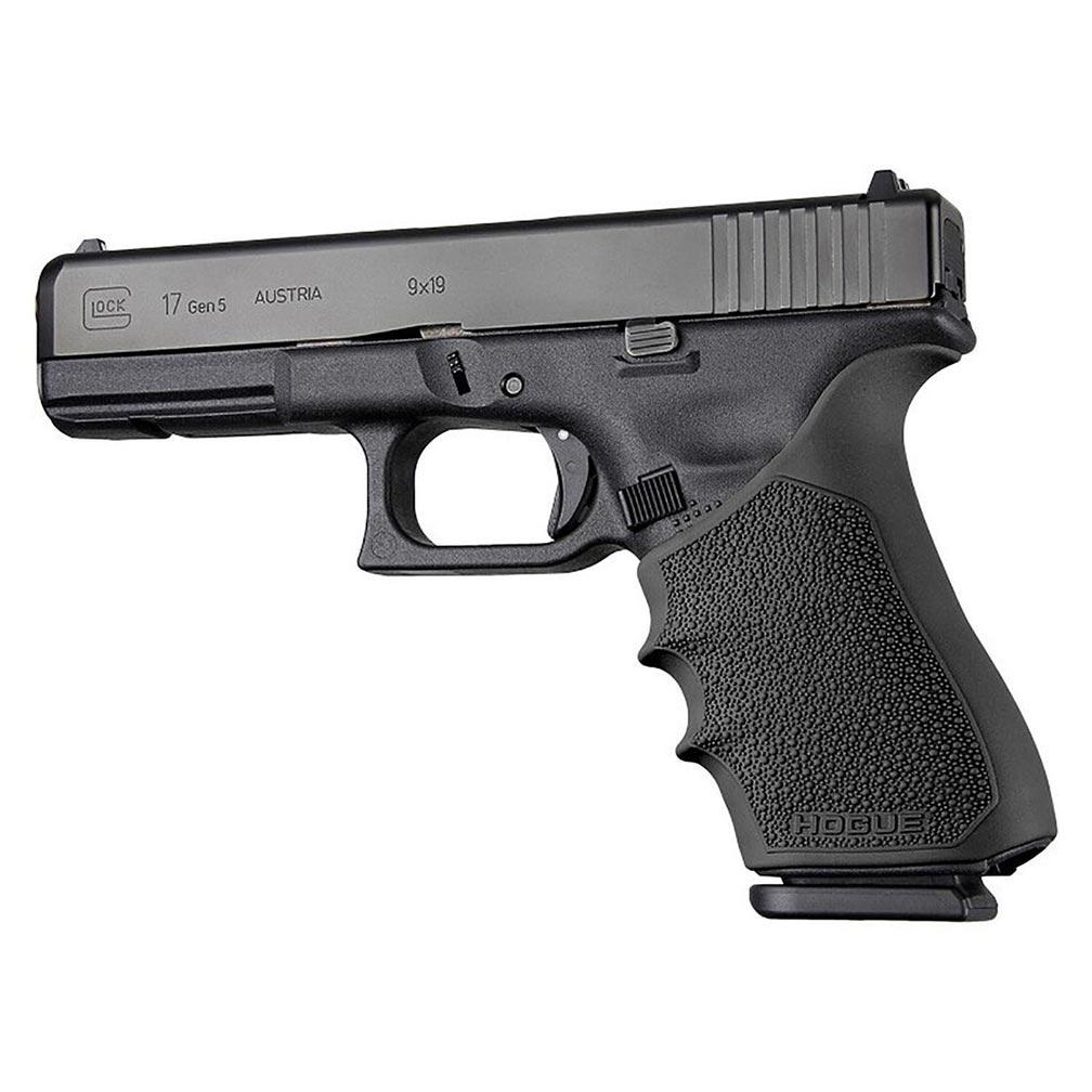 HOGUE 17030 HandAll Beavertail Grip Sleeve Glock 17 G17 MOS G17L G22 G35 G35 MOS G34 G34 MOS G31 - High quality product image showing HOGUE 17030 HandAll Beavertail Grip Sleeve Glock 17 G17 MOS G17L G22 G35 G35 MOS G34 G34 MOS G31 details and features