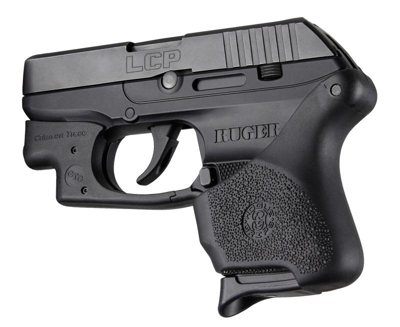 HOGUE 18110 HAll Hybrid Ruger LCP Crimson Trace Button Grip Sleeve Black - High quality product image showing HOGUE 18110 HAll Hybrid Ruger LCP Crimson Trace Button Grip Sleeve Black details and features