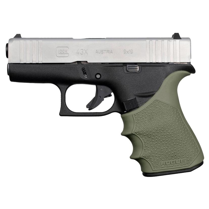 HOGUE 18211H HandALL Beavertail Grip Sleeve for GLOCK 43X 48 (OD Green)