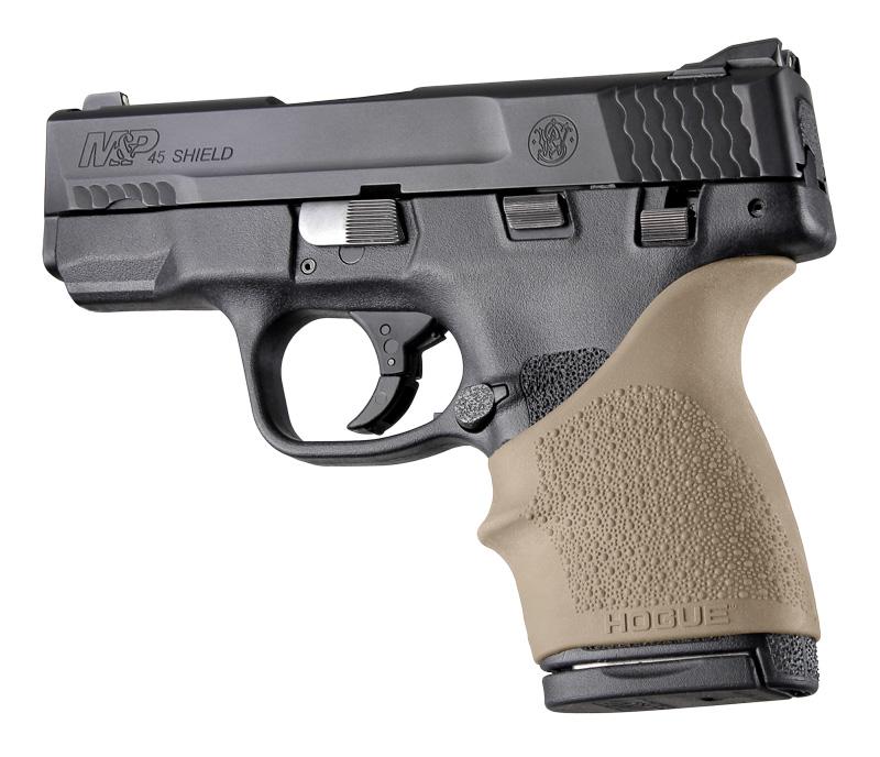 HOGUE 18303 HAll Beavertail Grip Sleeve S&W M&P Shield 45 Kahr P9 P40 CW9 CW40 Flat Dark Earth - High quality product image showing HOGUE 18303 HAll Beavertail Grip Sleeve S&W M&P Shield 45 Kahr P9 P40 CW9 CW40 Flat Dark Earth details and features