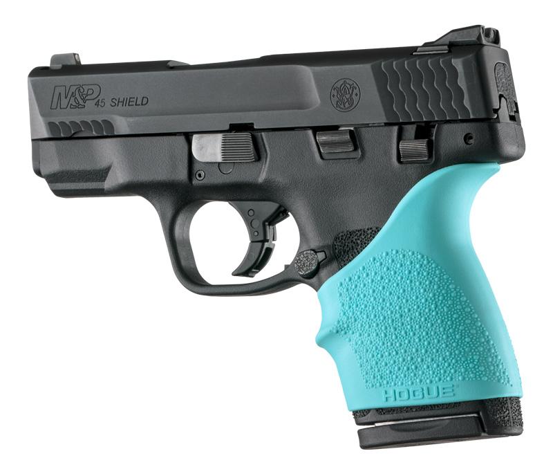 HOGUE 18304 HAll Beavertail Grip Sleeve S&W M&P Shield 45 Kahr P9 P40 CW9 CW40 Aqua - The Twister Group Tools product