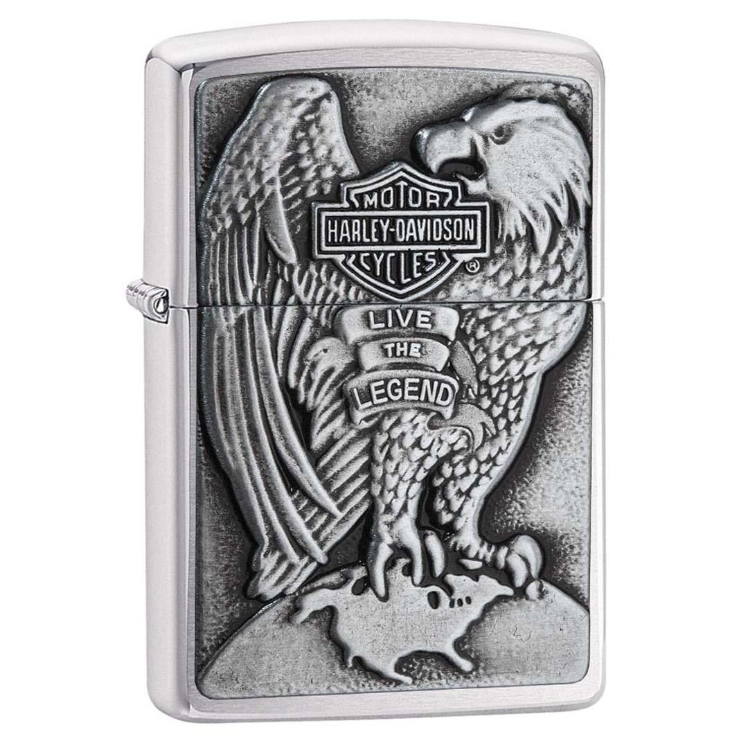 ZIPPO 200HD H231 Windproof Lighter Harley-Davidson Eagle Wings Live the Legend - High quality product image showing ZIPPO 200HD H231 Windproof Lighter Harley-Davidson Eagle Wings Live the Legend details and features