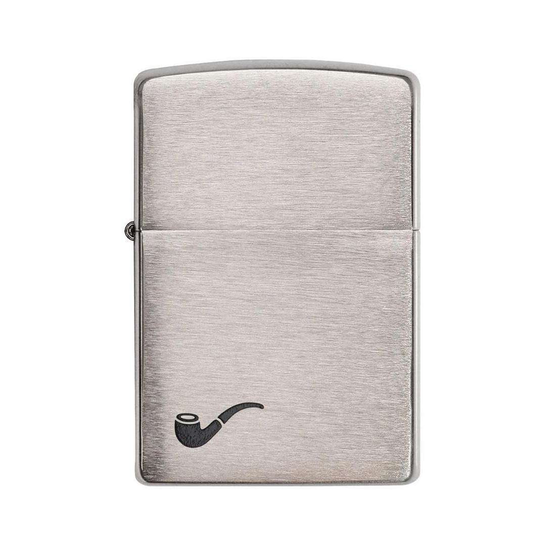 ZIPPO 200PL Windproof Lighter Pipe Lighter Brushed Chrome - The Twister Group Tools product