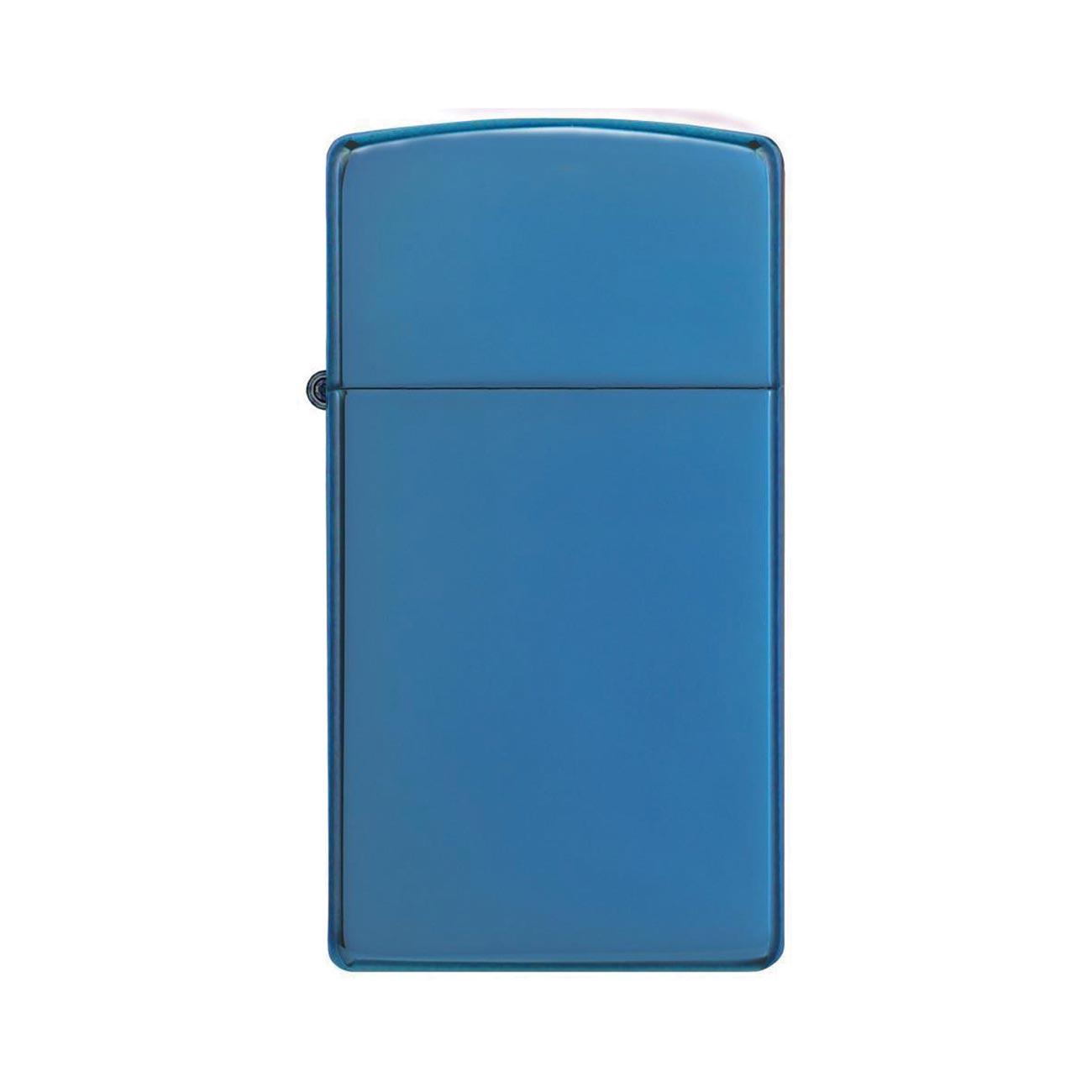 ZIPPO 20494 Windproof Lighter High Polish Blue Slim Case - High quality product image showing ZIPPO 20494 Windproof Lighter High Polish Blue Slim Case details and features