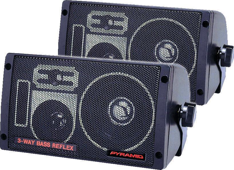 PYRAMID 2060 Box Speaker 3-way 100 Watt Bass Reflex