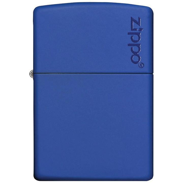 ZIPPO 229ZL Windproof Lighter Classic Royal Blue Matte Logo - High quality product image showing ZIPPO 229ZL Windproof Lighter Classic Royal Blue Matte Logo details and features