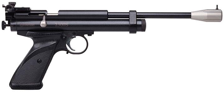 CROSMAN 2300S Silhouette Black Co2 Powered Bolt-action Single Shot Target Air Pistol
