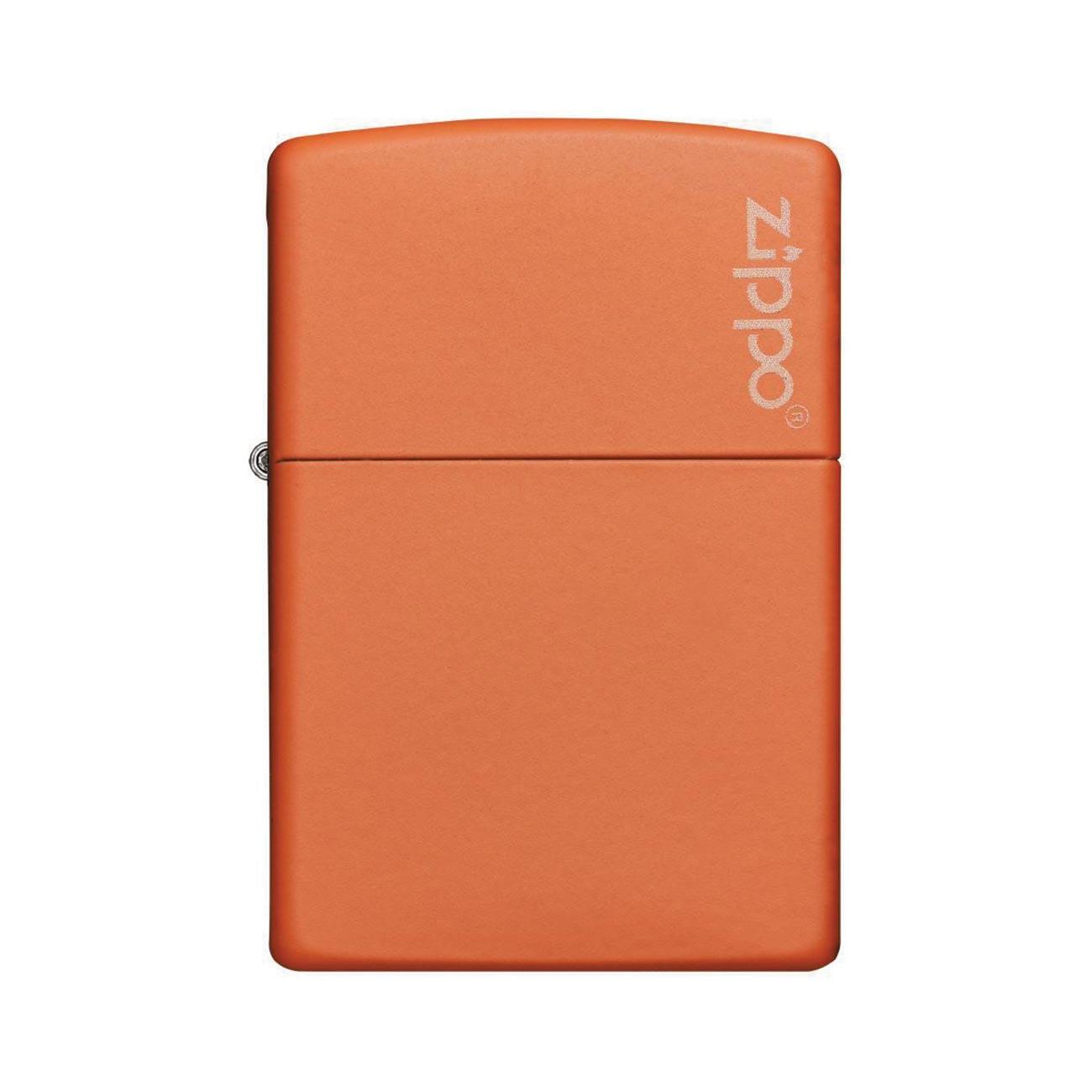 ZIPPO 231ZL Windproof Lighter Orange Matte w/Logo - High quality product image showing ZIPPO 231ZL Windproof Lighter Orange Matte w/Logo details and features