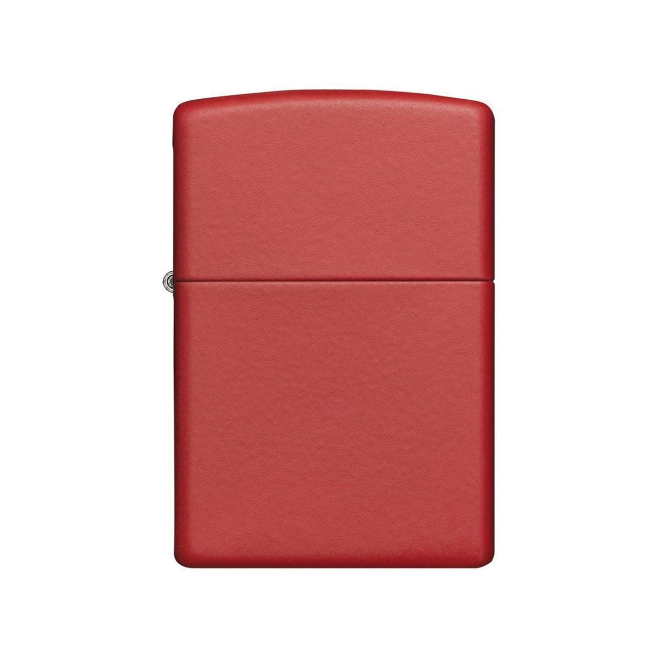 ZIPPO 233 Windproof Lighter Red Matte - High quality product image showing ZIPPO 233 Windproof Lighter Red Matte details and features