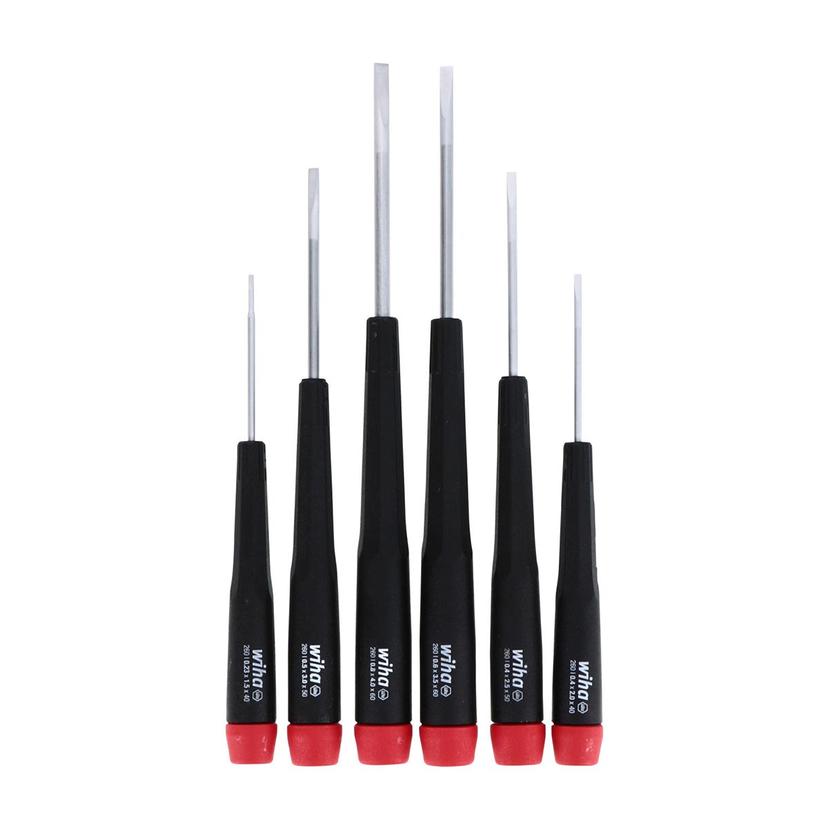 WIHA 26090 Precision Slotted Metric Screwdriver Set - 6 Piece Set