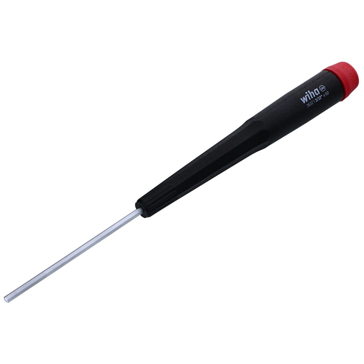 WIHA 26323 Precision Hex Screwdriver 3/32 INCH x 60mm - High quality product image showing WIHA 26323 Precision Hex Screwdriver 3/32 INCH x 60mm details and features