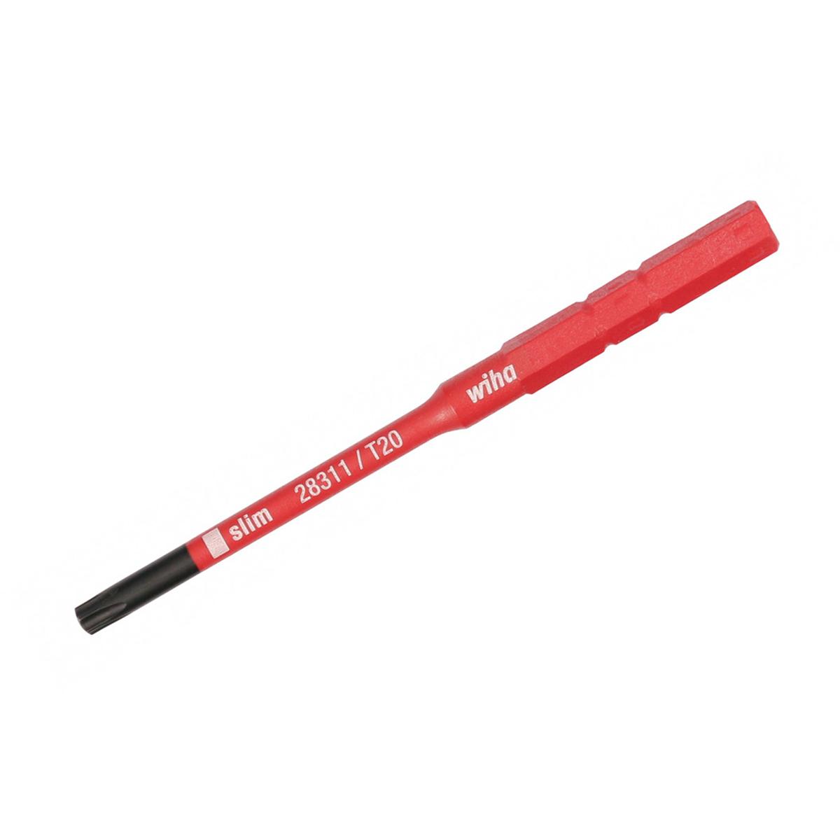 WIHA 28342 Insulated SlimLine Blade Torx T20 x 75mm - High quality product image showing WIHA 28342 Insulated SlimLine Blade Torx T20 x 75mm details and features