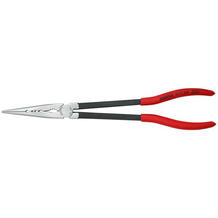 KNIPEX 2871280 Extra Long Needle Nose Pliers Straight Jaws - High quality product image showing KNIPEX 2871280 Extra Long Needle Nose Pliers Straight Jaws details and features