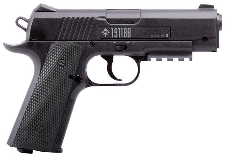CROSMAN 40001 1911bb (Black) co2 Powered Semi-auto Bb Air Pistol - High quality product image showing CROSMAN 40001 1911bb (Black) co2 Powered Semi-auto Bb Air Pistol details and features