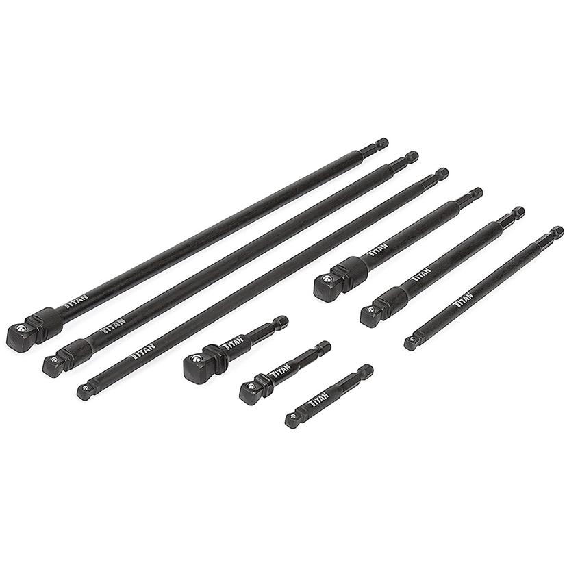 TITAN 49089 9 pc Impact Wobble Socket Adapter Set