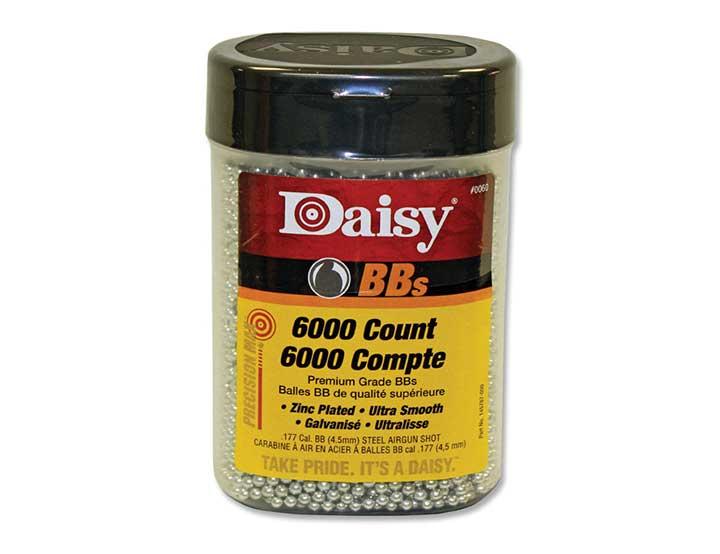 DAISY 980060444 Outdoor Products 6000 Ct Bb Bottle Silver 4.5 Mm