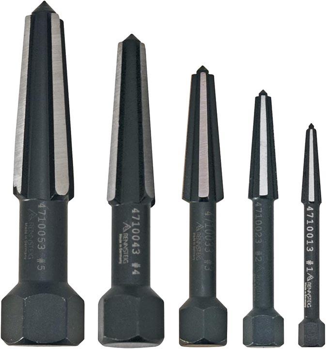 KNIPEX 9R4719003 Screw Extractor Double-Edged Set 5 Parts Size 1 to 5 In Vinyl Pouch - High quality product image showing KNIPEX 9R4719003 Screw Extractor Double-Edged Set 5 Parts Size 1 to 5 In Vinyl Pouch details and features