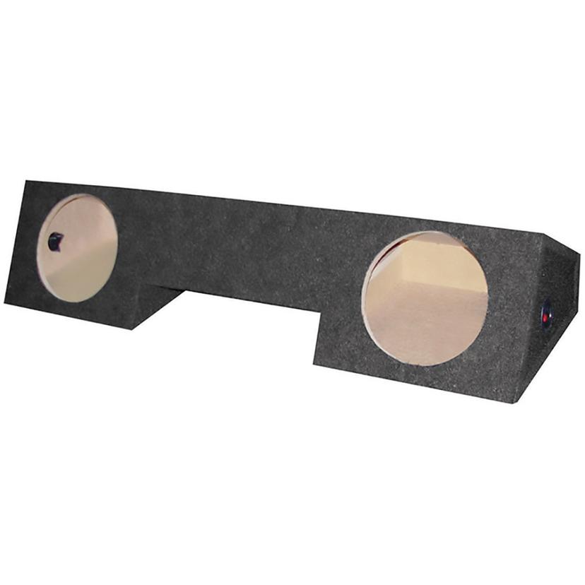 QPOWER DODGE10 EMPTY WOOFER BOX DODGE X-CAB 96-01; DUAL 10 INCH; Under seat FRONT fire