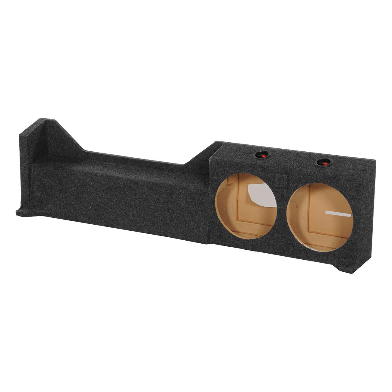 QPOWER FRONTIER10 2005 2-10 INCH Hole Emtpy Woofer Box for 2005-Current Nissan Frontier Under seat downfire - High quality product image showing QPOWER FRONTIER10 2005 2-10 INCH Hole Emtpy Woofer Box for 2005-Current Nissan Frontier Under seat downfire details and features