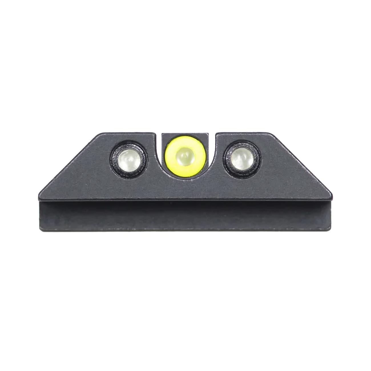 NIGHT FISION GLK001007YGZG Tritium Night Sights for Glock 17/19/34/43/48 Yellow Tritium Front Ring/U-Notched Tritium Black Ring Rear Sight - High quality product image showing NIGHT FISION GLK001007YGZG Tritium Night Sights for Glock 17/19/34/43/48 Yellow Tritium Front Ring/U-Notched Tritium Black Ring Rear Sight details and features