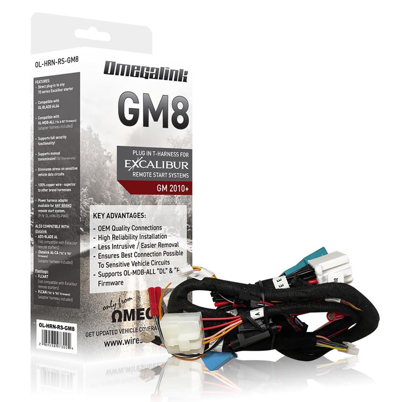OMEGA / EXCALIBUR OL-HRN-RS-GM8 Plug In T-Harness for Remote Start - for select GM Press To Start models (2010 - 2024) - High quality product image showing OMEGA / EXCALIBUR OL-HRN-RS-GM8 Plug In T-Harness for Remote Start - for select GM Press To Start models (2010 - 2024) details and features