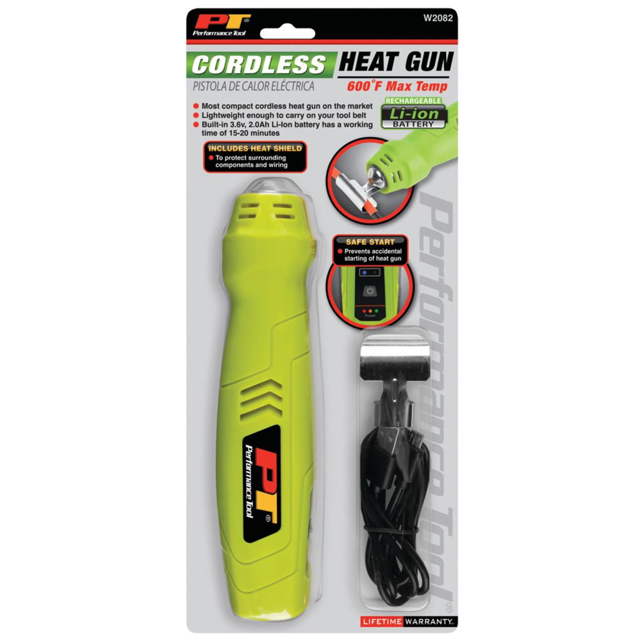 PERFORMANCE TOOL W2082 Performance Tool Compact Rechargeable Li-Ion Cordless Heat Gun - High quality product image showing PERFORMANCE TOOL W2082 Performance Tool Compact Rechargeable Li-Ion Cordless Heat Gun details and features