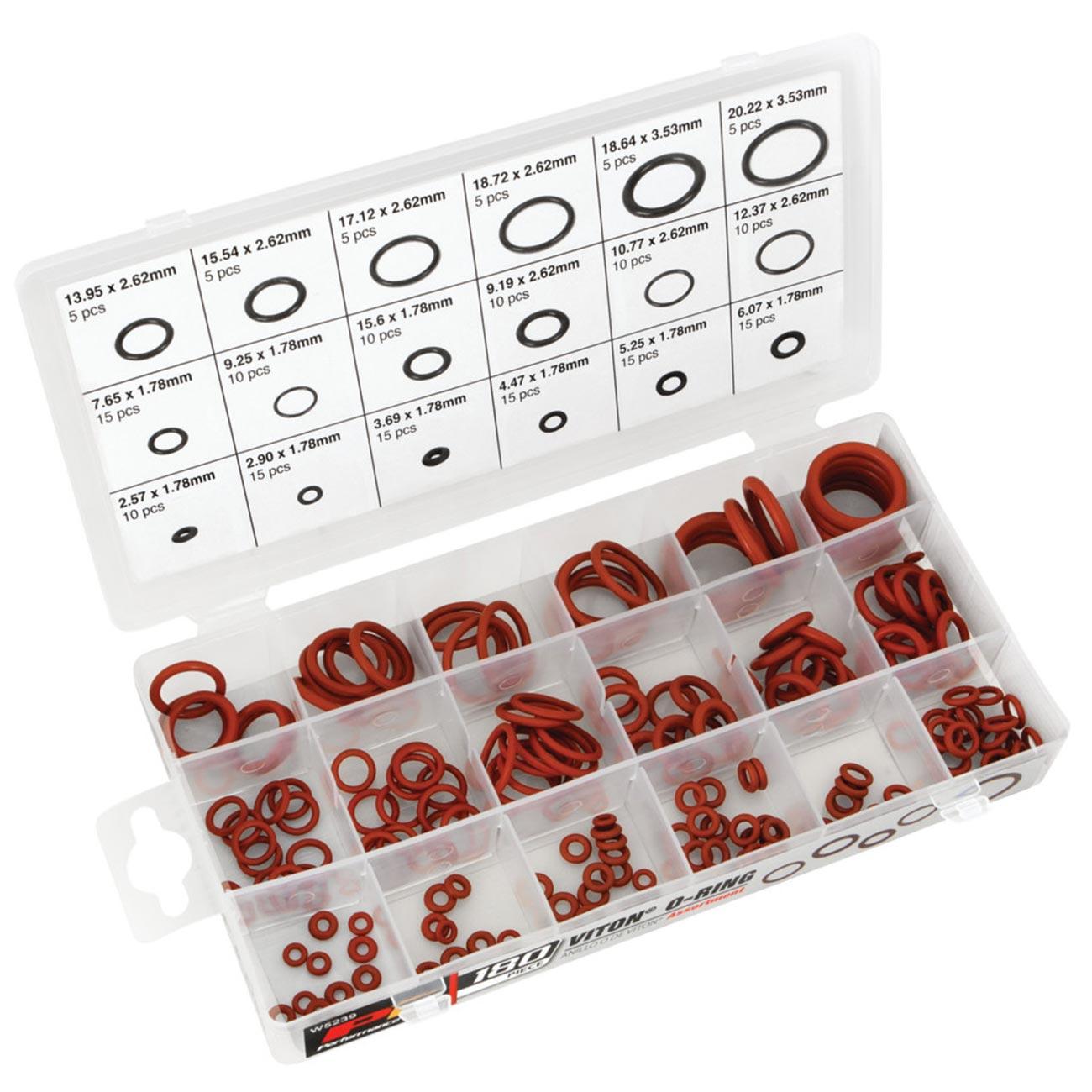 PERFORMANCE TOOL W5239 Performance Tool Viton O-Ring Assortment (180 Piece Set) - High quality product image showing PERFORMANCE TOOL W5239 Performance Tool Viton O-Ring Assortment (180 Piece Set) details and features