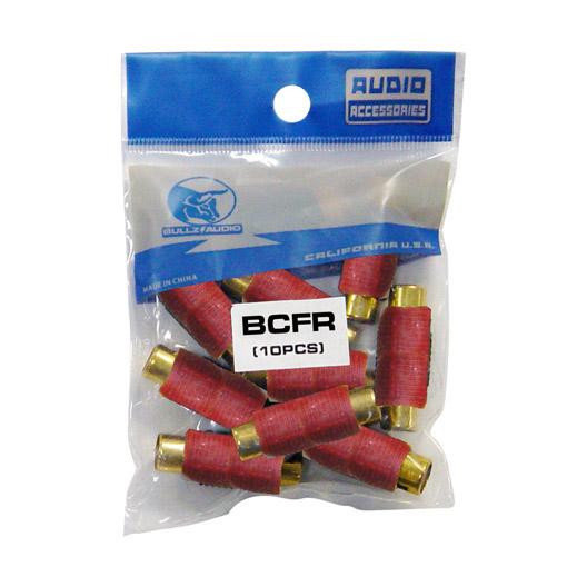 XSCORPION BCFR Rca Coupler Female Red Bullz Audio 10/bag