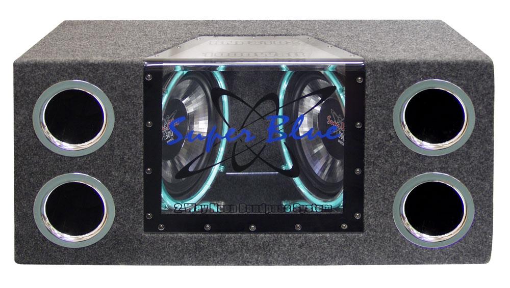 PYRAMID BNPS102 Bandpass Box Dual 10 INCH 1000 Watt Neon Lighting - High quality product image showing PYRAMID BNPS102 Bandpass Box Dual 10 INCH 1000 Watt Neon Lighting details and features