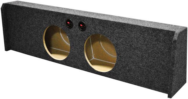 QPOWER FORD10 2009DF 2 Hole 10 INCH Ford 2009-current Xcab/super Crew Under Seat Downfiring Boxed