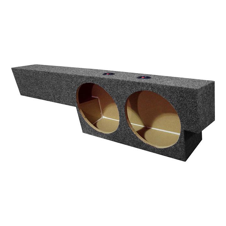 QPOWER FORD10 SC NEW Empty Woofer Box Ford Supercab 00-03 Dual 10 INCH Under Seat Upfire - High quality product image showing QPOWER FORD10 SC NEW Empty Woofer Box Ford Supercab 00-03 Dual 10 INCH Under Seat Upfire details and features