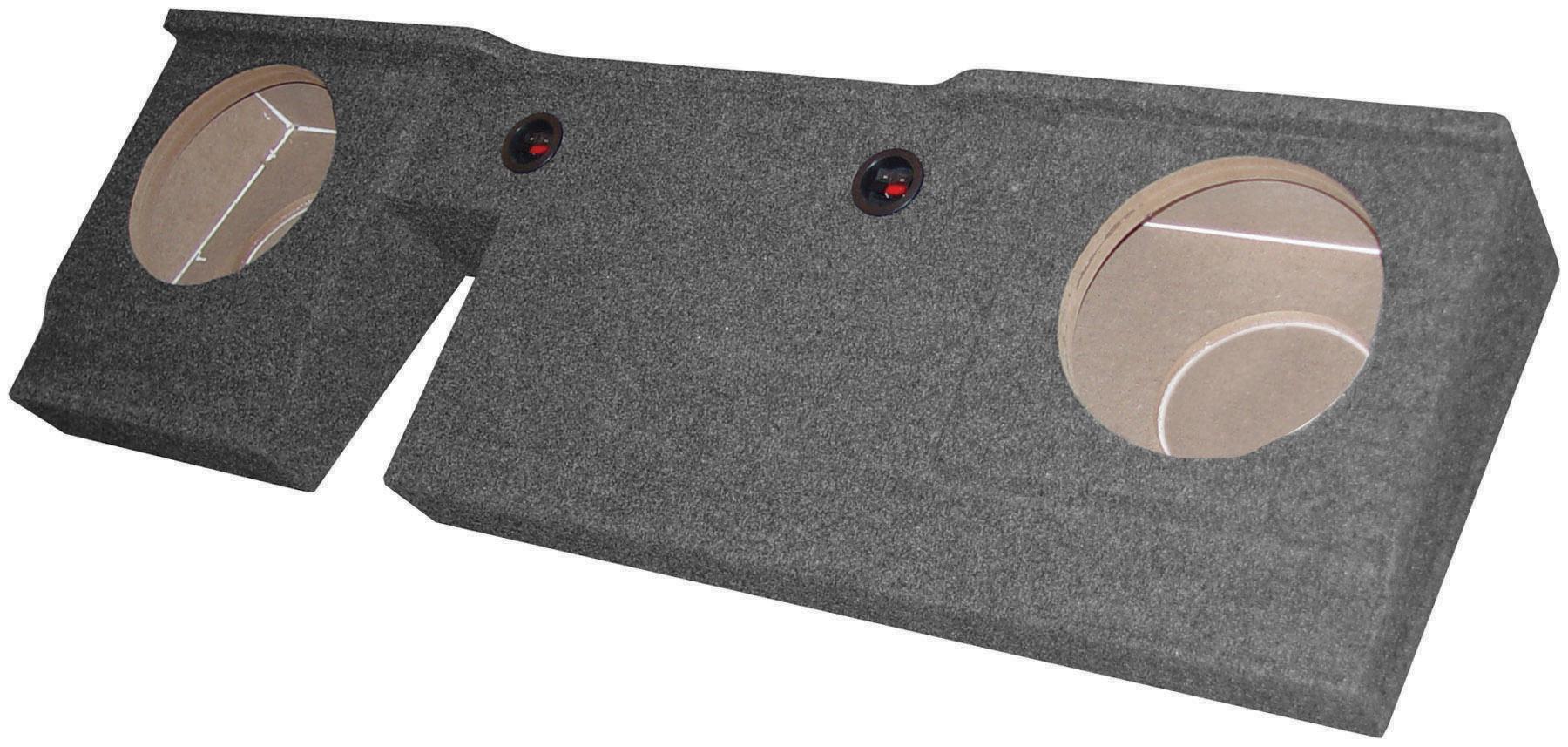 QPOWER BQFORD122004 Empty Woofer Box Ford X-cab 2004 - 2008 Dual 12 INCH - High quality product image showing QPOWER BQFORD122004 Empty Woofer Box Ford X-cab 2004 - 2008 Dual 12 INCH details and features