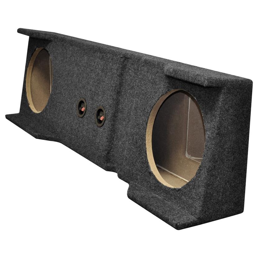 QPOWER BQGMC102001HD Dual 10 INCH Chevy/gmc Crew Cab Empty Woofer Box 01-07 1500/2500/3500 Hd